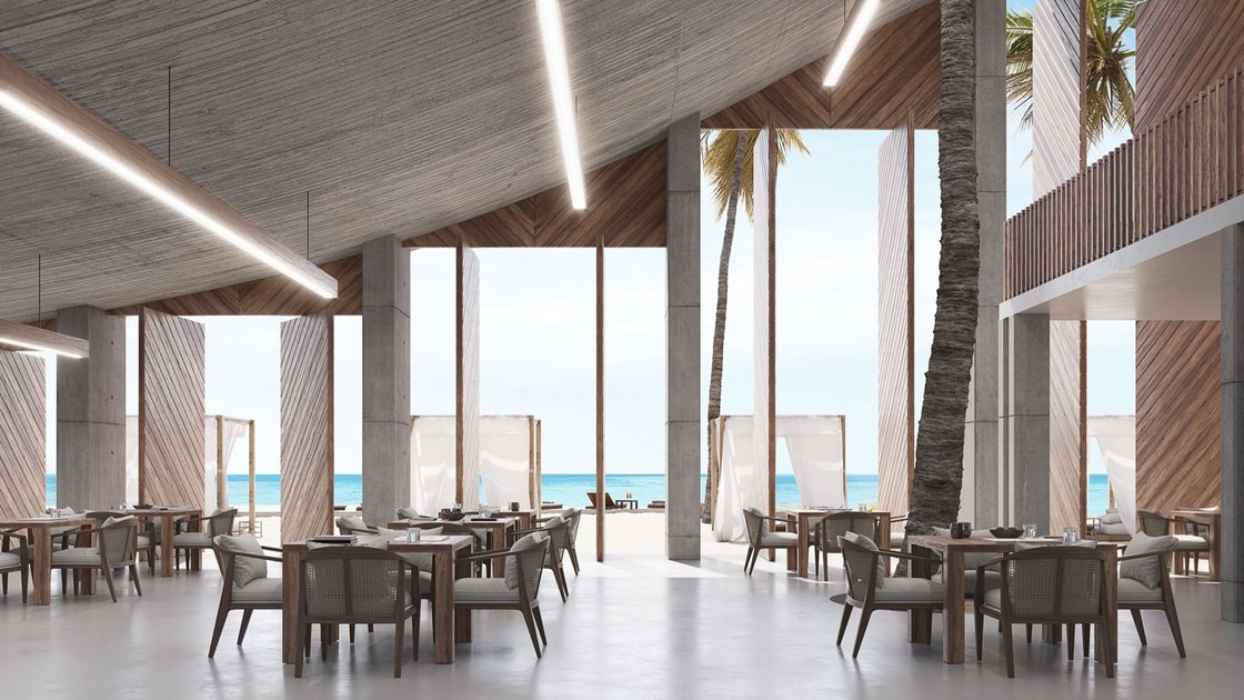 Open-air restaurant